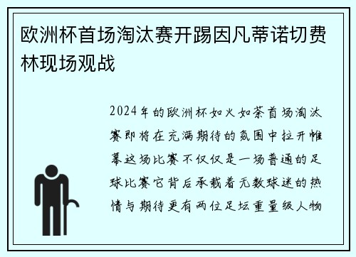 欧洲杯首场淘汰赛开踢因凡蒂诺切费林现场观战